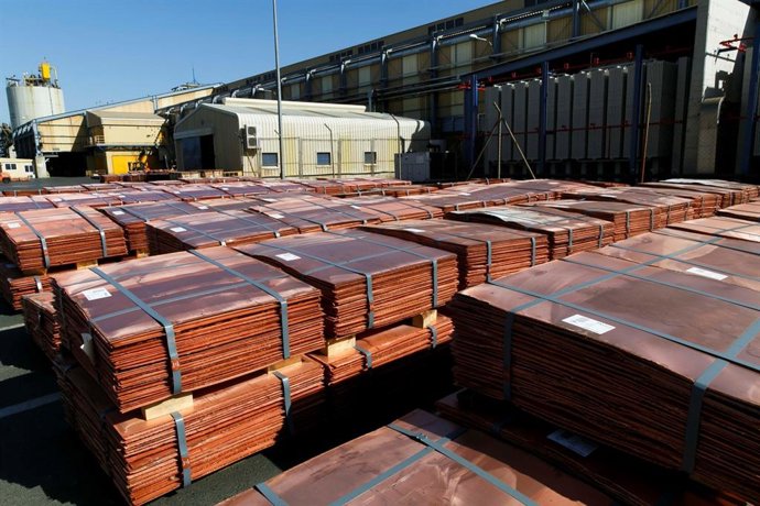 Cátodos de cobre.