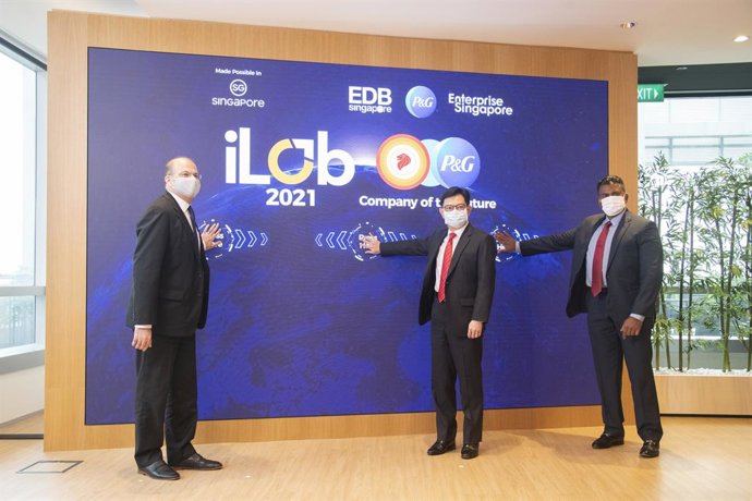 Deputy Prime Minister Heng launching P&Gs iLab 2021
