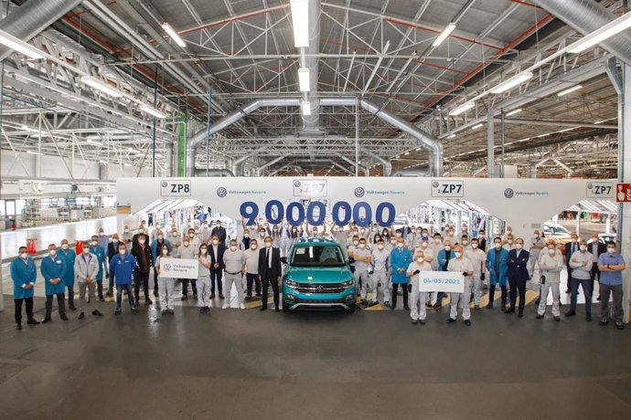 La fábrica de Volkswagen Navarra fabrica su coche 9 millones.