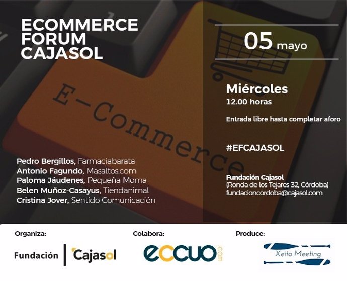 Cartel del foro sobre 'e-commerce' organizado por la Fundación Cajasol.