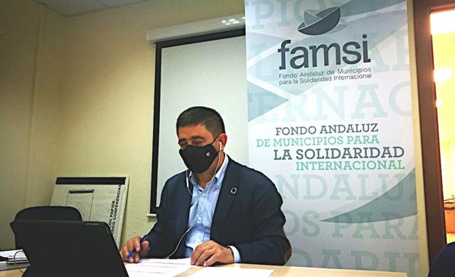 Francisco Reyes durante la junta directiva de Famsi, celebrada de forma telemática