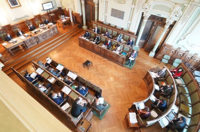Pleno municipal del Ayuntamiento de Valladolid.