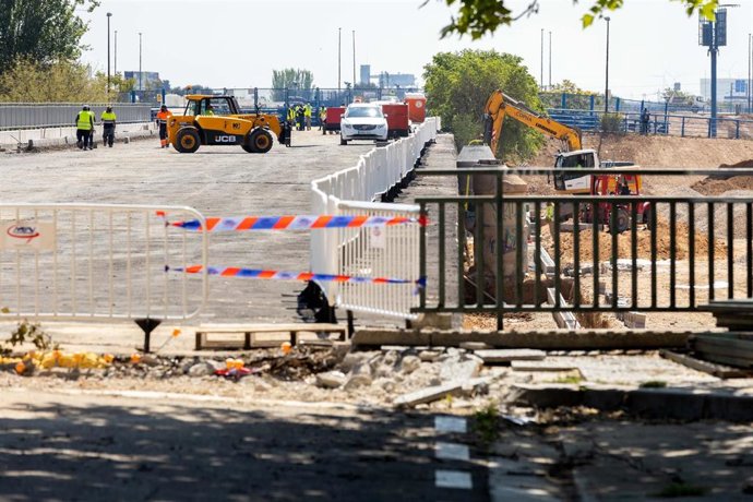Obras de la  prolongación de la avenida Tenor Fleta