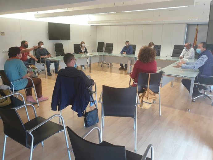 Alcaldes y concejales de Lleida y Huesca en Alcarrs.