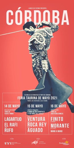 Archivo - Cartel de festejos de la Feria Taurina de Cordoba 2021.