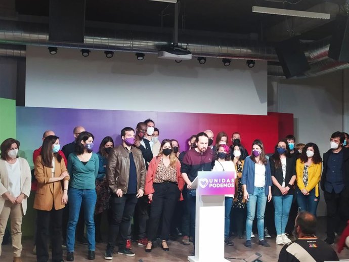 El candidato de Unidas Podemos a la Presidencia de la Comunidad de Madrid, Pablo Iglesias., deja todos los cargos en Podemos y no será diputado por "haberse convertido en un chivo expiatorio"