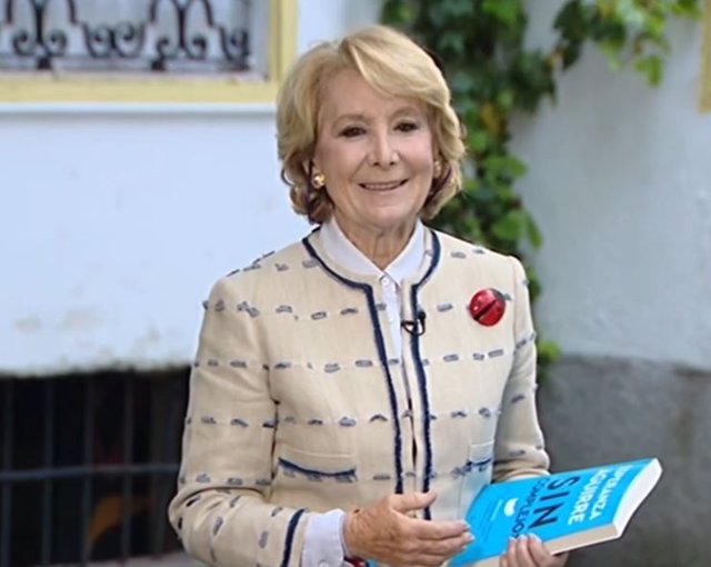 La expresidenta de la Comunidad de Madrid Esperanza Aguirre (PP), que ha publicado el libro 'Sin complejos'.