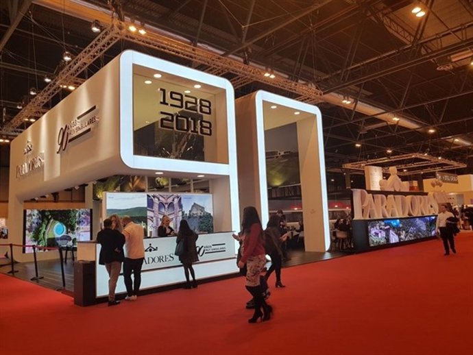 Archivo - Stand de Paradores en la úlima edición de Fitur.