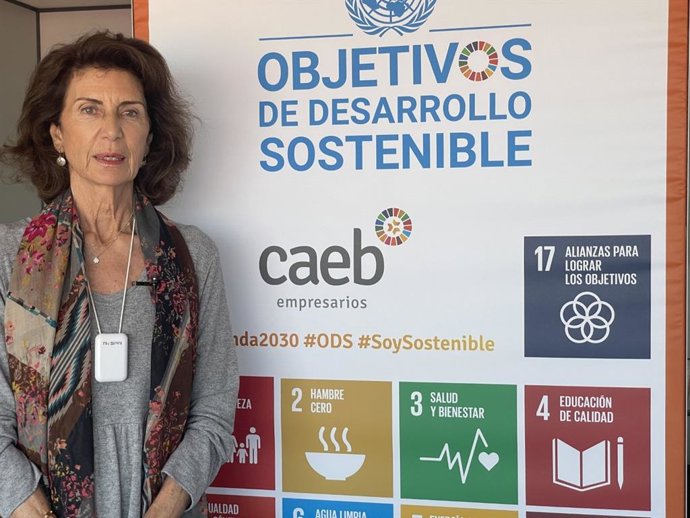 La presidenta de CAEB, Carmen Planas