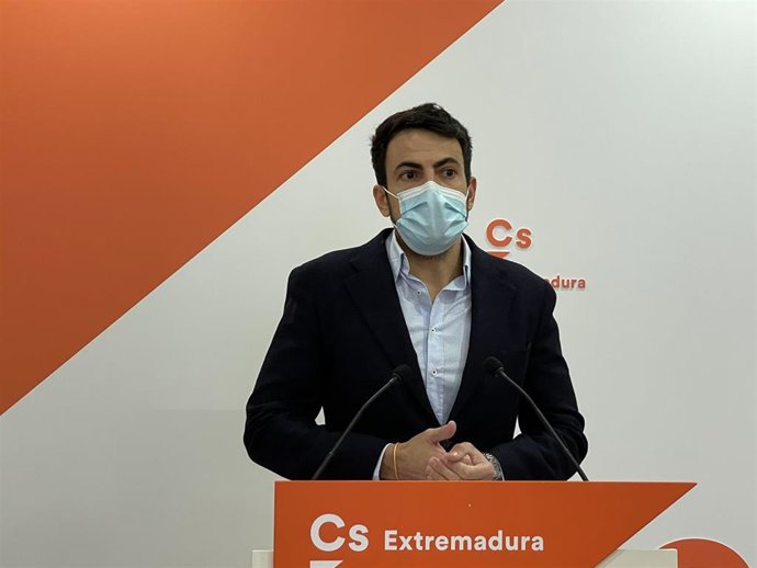 Archivo - El coordinador de Cs Extremadura, David Salazar, en una imagen de archivo.