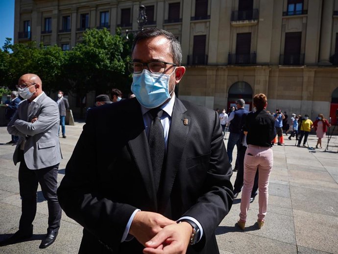 Archivo - El vicepresidente primero del Gobierno de Navarra, Javier Remírez