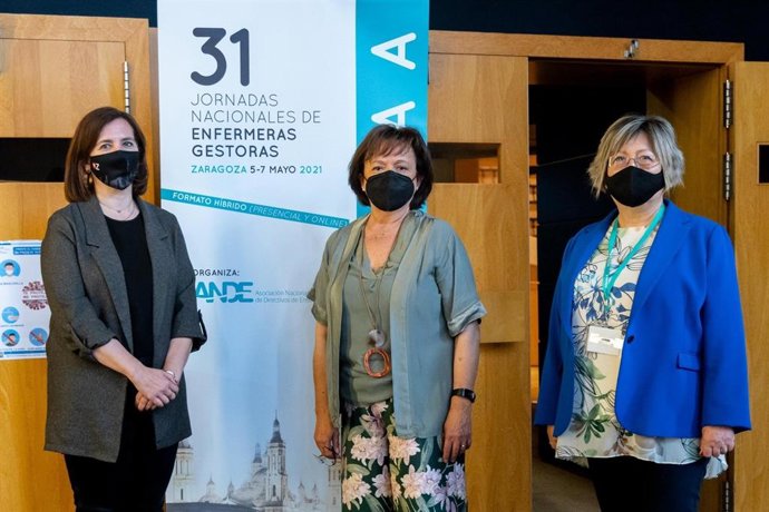 Presentación del Congreso de Enfermeras Gestoras, que se celebra en el Auditorio de Zaragoza.
