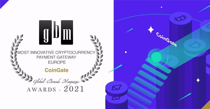 CoinGate announced as the Most Innovative Cryptocurrency Gateway in Europe 2021