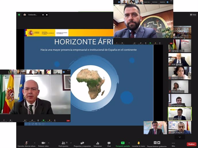 Apertura de la misión comercial virtual de la Zona Franca de Cádiz y de ICEX "Cómo afrontar los mercados de África Occidental"