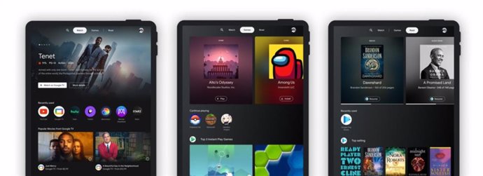 Espacio de entretenimiento para las tabletas Android