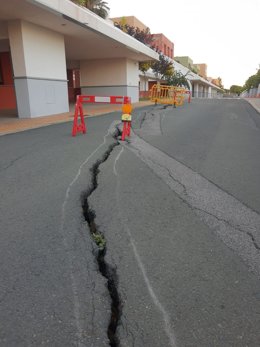 Grieta de la barriada Las Terrazas