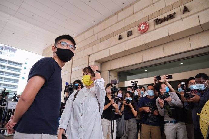 Archivo - El activista de la oposición de Hong Kong, Joshua Wong.
