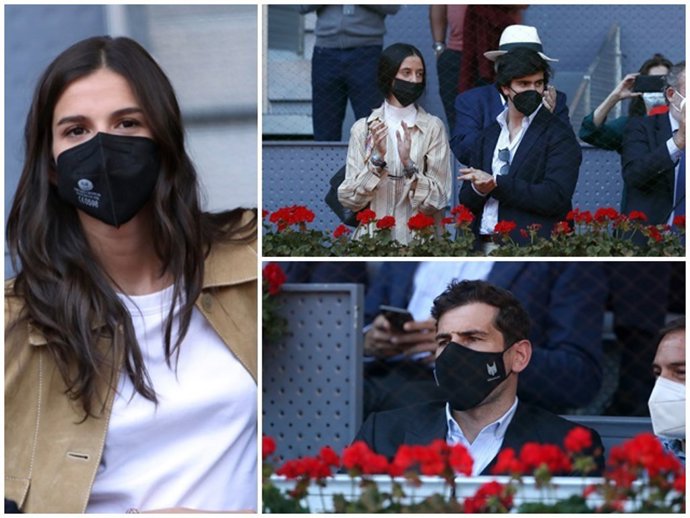Sandra Gago, Victoria Federica con Jorge Bárcenas e Iker Casillas, fans de Nadal en la Caja Mágica