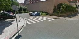 Esquina de la calle Eibar con Acequia, zona de influencia del PERI Paula Montal aprobada hoy por el Ayuntamiento de Logroño