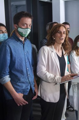 Más Madrid sigue los resultados de las votaciones. Elecciones 4-M 2021 Madrid