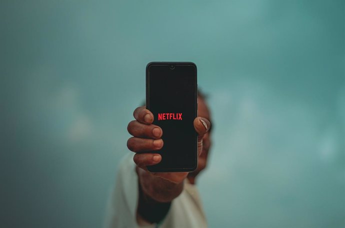 App de Netflix en un móvil.