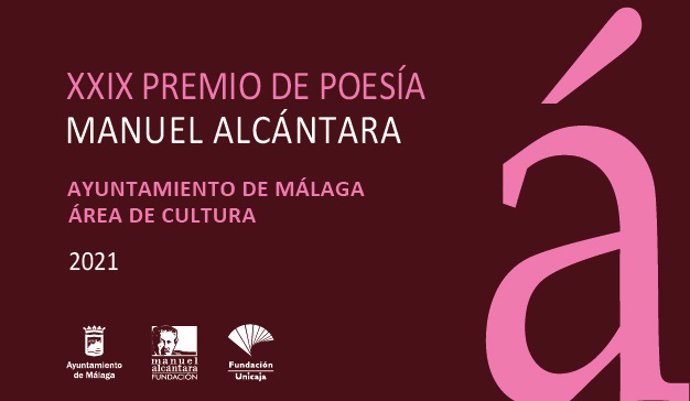 El Ayuntamiento de Málaga convoca la XXIX edición del Premio de Poesía Manuel Alcántara
