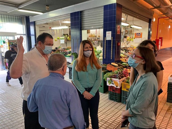 Susana Serrano, en el mercado de La Candelaria