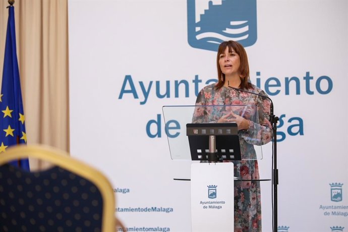 La concejal delegada del Área de Participación Ciudadana, Ruth Sarabia, durante la presentación del Plan de Acción Exterior 2021-2023