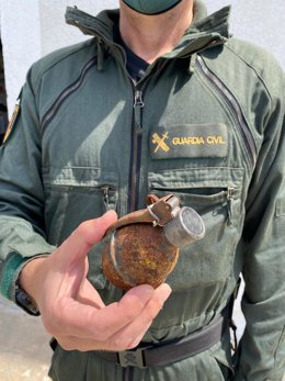 Hallan una granada de la Guerra Civil en una vivienda de Llucmajor.
