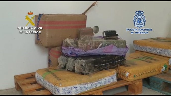 Hachís intervenido en la patera que llegó a Lanzarote