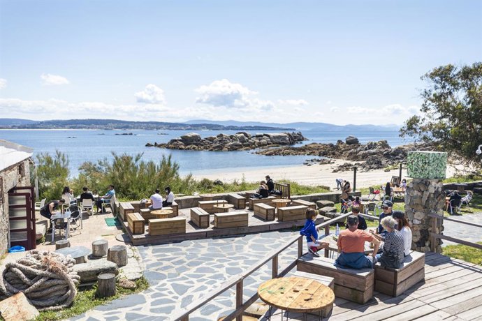 Varias terrazas en el municipio de O Grove  