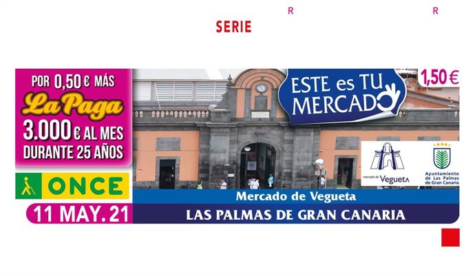 Cupón con el Mercado de Vegueta de Las Palmas de Gran Canaria