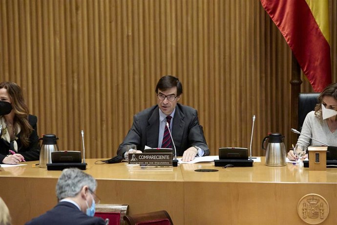 El secretario de Estado para la Unión Europea, Juan González-Barba Pera, comparece en la Comisión Mixta para la Unión Europea en el Congreso de los Diputados