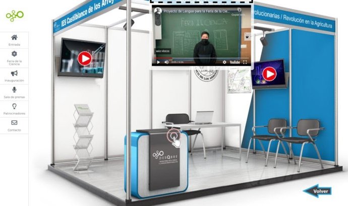 Expositor en la Feria de la Ciencia de Castilblanco de los Arroyos