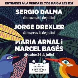 Archivo - Incorporaciones al cartel del Festival Jardins Pedralbes