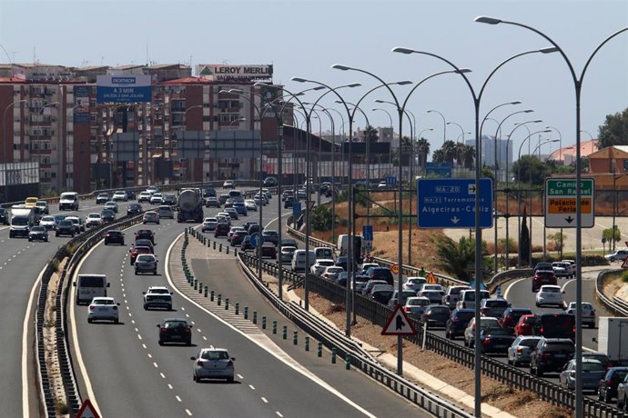 Archivo - Las carreteras de entrada y salida a Málaga