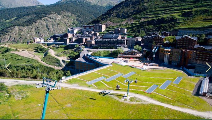Vista de la plataforma de Soldeu, donde se celebrará el Andorran Mountain Music