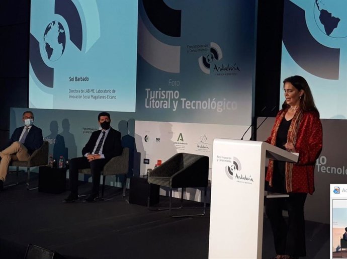 Francisco Salado, Juan Marín y Sol Barbado clausuran el II Foro de Innovación y Conocimiento 'Andalucía, origen y destino', organizado por LAB-ME, Laboratorio de Innovación Social Magallanes-Elcano, con la colaboración de la Consejería de Turismo