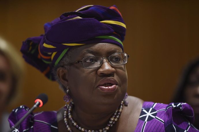 Archivo - La presidenta de la OMC, Ngozi Okonjo-Iweala.