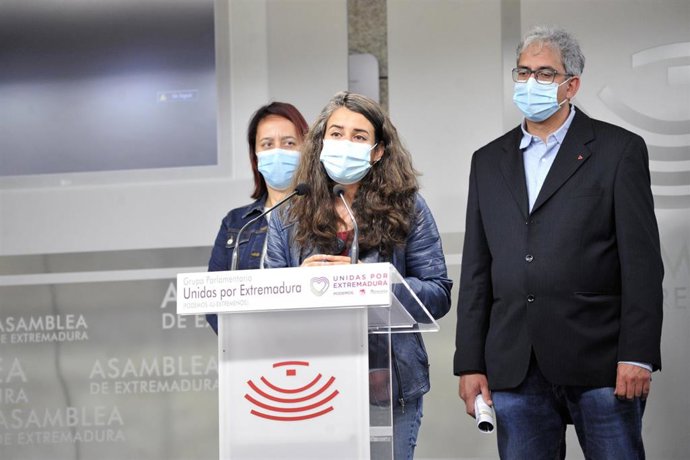 Diputados de Unidas por Extremadura, en una imagen de archivo.