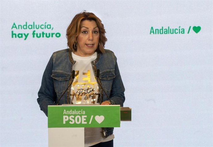 La secretaria general del PSOE-A, Susana Díaz