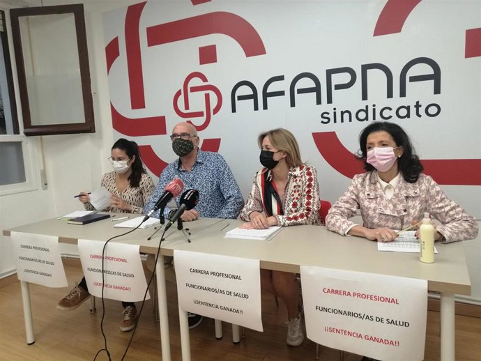Raquel Santana, Juan Carlos Laboreo, Yolanda Erro y Esmeralda Landa, de Afapna