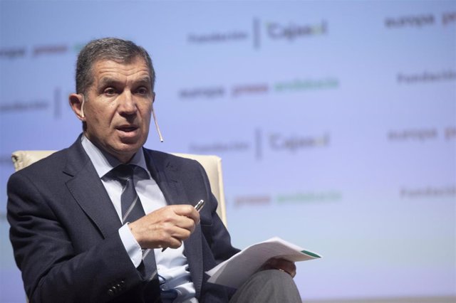 El presidente del TSJA, Lorenzo del Río, en los encuentros informativos de Europa Press Andalucía el 9 de abril del 2021