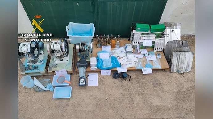 La Guardia Civil interviene 11 kilos de éxtasis en una vivienda de María de Huerva.