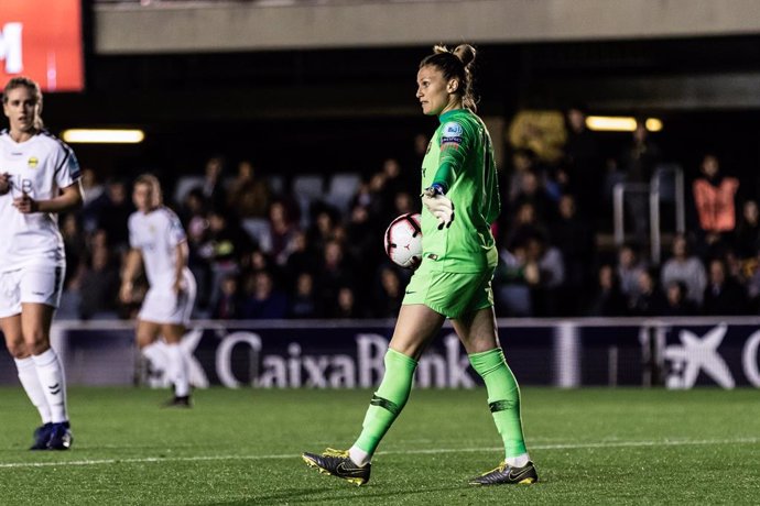 Archivo - Sandra Paños, #1 of FC Barcelona  during the UEFA Women's Champions League, first leg, match between FC Barcelona  and LSK Kvinner FK at Palau Blaugrana, in Barcelona, Spain. March 20, 2019.