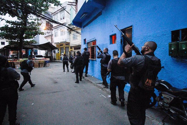 Despliegue policial en la favela de Jacarezinho, en Río de Janeiro