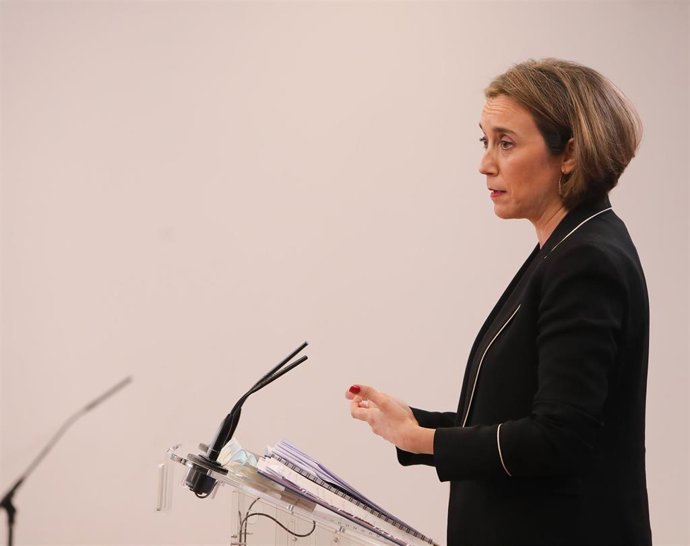 Archivo - La portavoz del PP en el Congreso de los Diputados, Cuca Gamarra, interviene en una rueda de prensa posterior a una Junta de Portavoces en el Congreso de los Diputados, en Madrid (España), a 9 de marzo de 2021.
