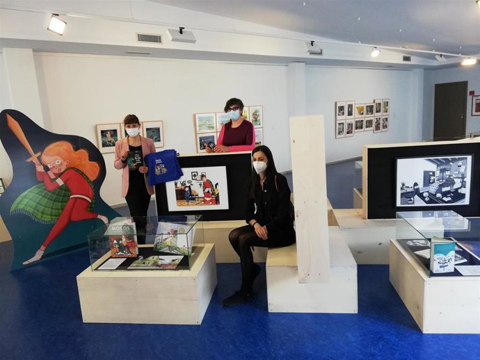 La Biblioteca Rafael Azcona exhibe una exposición con trabajos de toda la trayectoria profesional de la ilustradora riojana Beatriz Castro