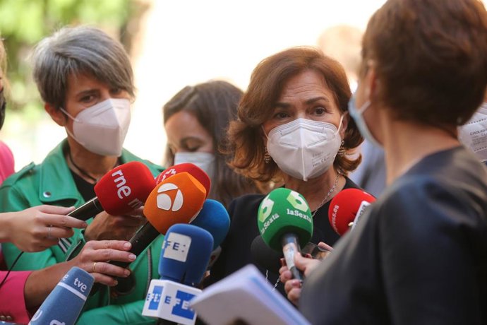 La vicepresidenta primera del Gobierno, Carmen Calvo