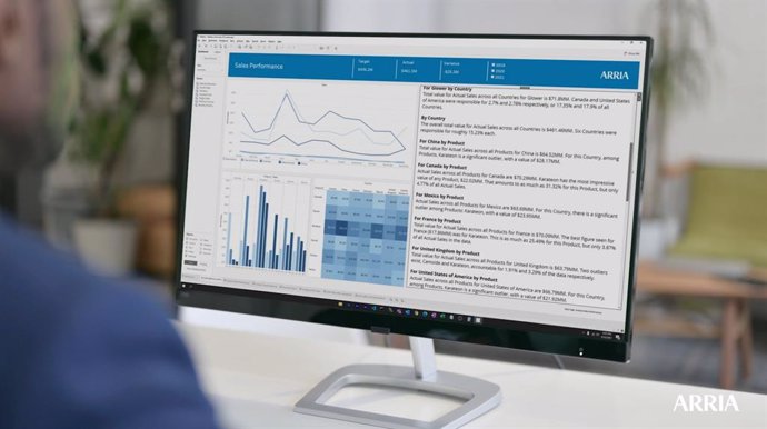 With Arria for Tableau 3.0, dashboard users -- both those who have and do not have data analysis skills -- have access to visuals supported by explanations in natural language. Viewers no longer have to try to figure out the story the graphs, charts, an